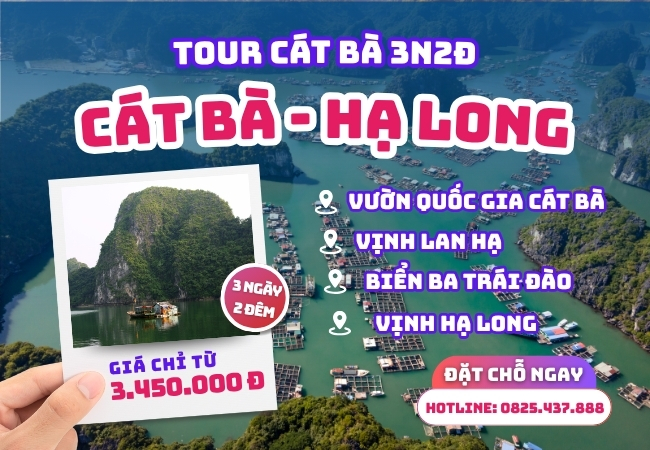 Tour Cát Bà 3N2Đ | Cát Bà - Hạ Long