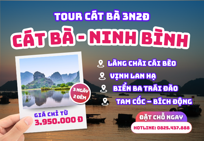 Tour Cát Bà 3N2Đ | Cát Bà - Ninh Bình